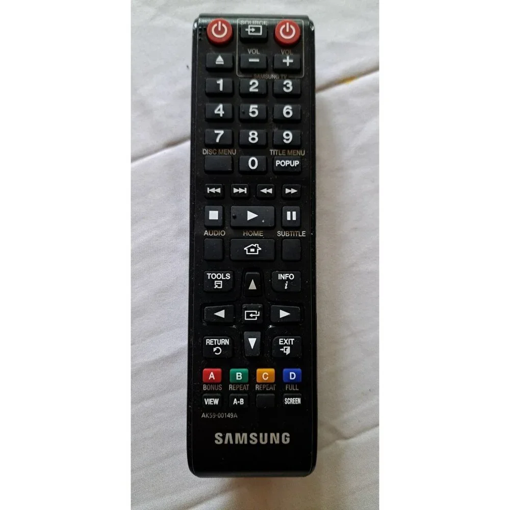 Samsung AK59-00149A‎ Black TV Remote Control Battery Operated Rectangular